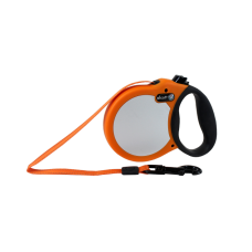 Visibility Retractable Leash 5m - Neon Orange Medium